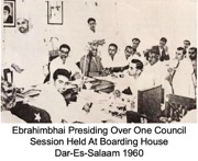 Ebrahimbhai presiding over...